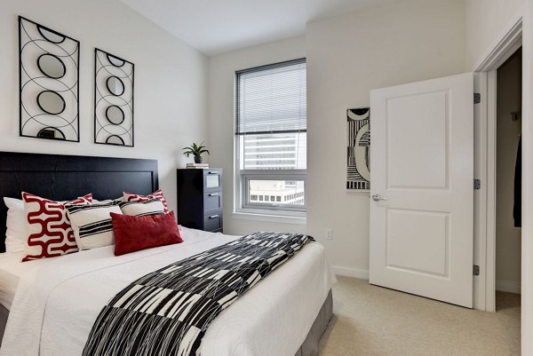 bedroom at 225 N Calvert Apartments