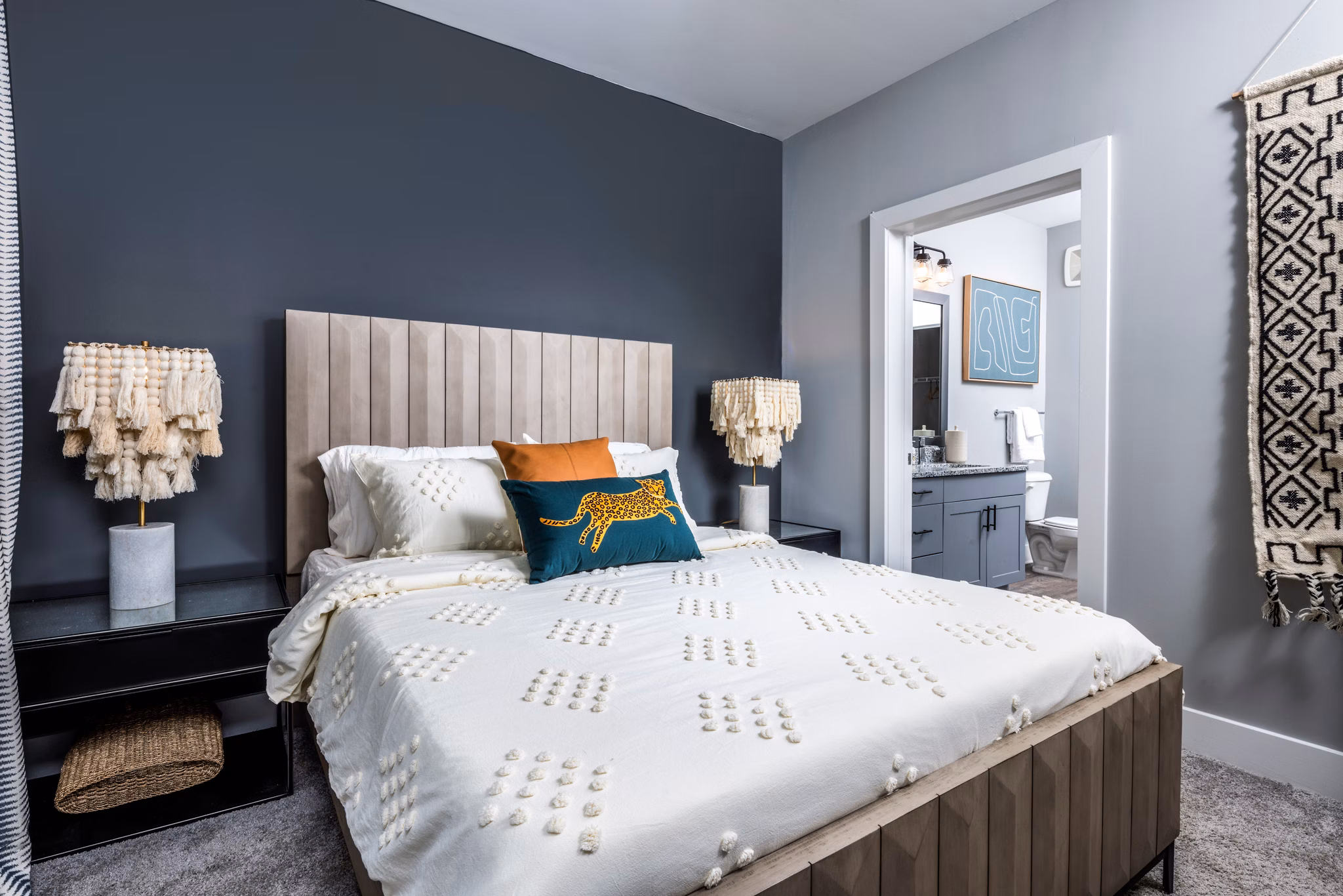Spacious bedroom with modern decor at Broadstone Ingleside Apartments