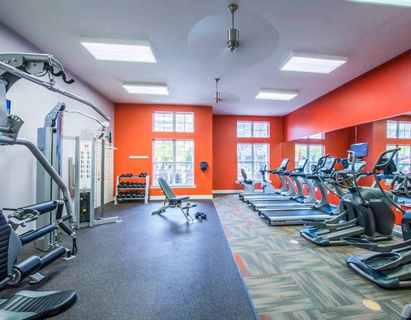 fitness center at 10X Living at Columbia Town Center Apartments