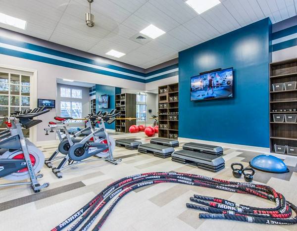 fitness center at 10X Living at Columbia Town Center Apartments