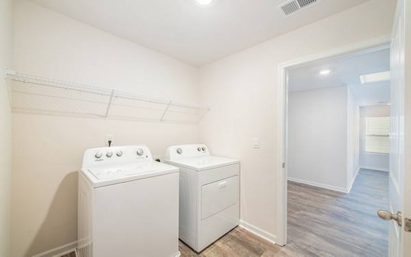 laundry room at Huff Creek Apartments