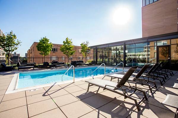 pool at 1717 Evanston Apartments