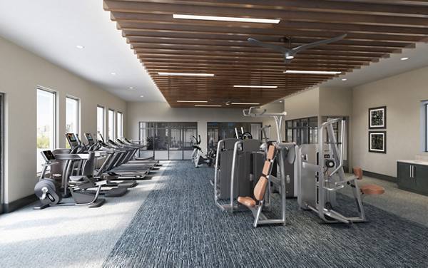 fitness center at Allura Apartments