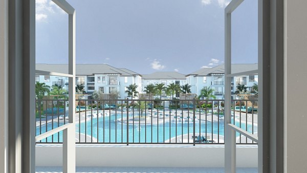 pool at Allura Apartments