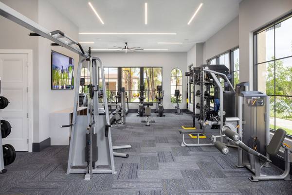 fitness center at Broadstone Locklyn Apartments