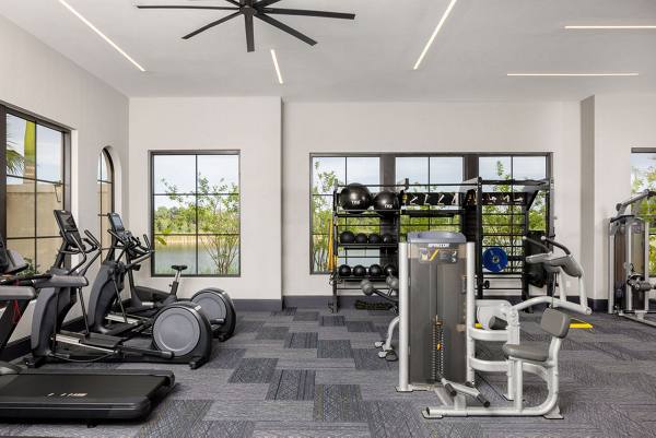 fitness center at Broadstone Locklyn Apartments