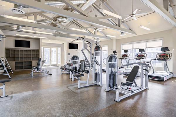 fitness center at Terraces on the Hudson Apartments