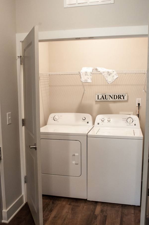 laundry room at The Reserve at Crowfield Apartments