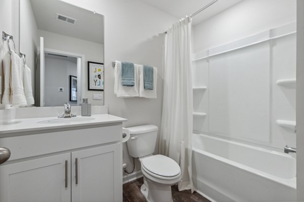 bathroom at Valley View Townes Apartments