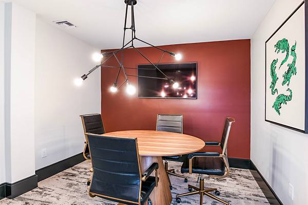 clubhouse meeting room at Avere Southside Quarter Apartments