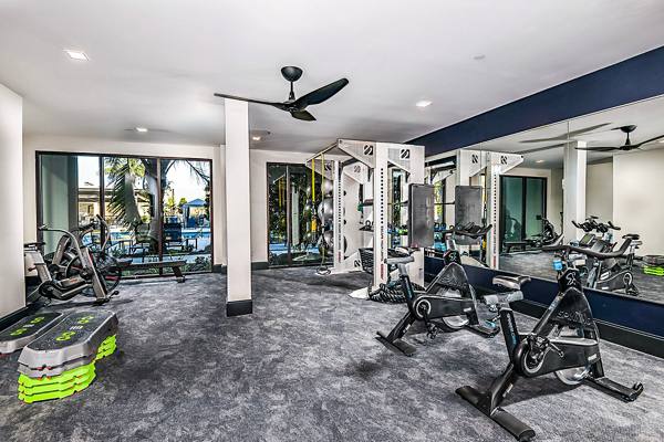 fitness center at Avere Southside Quarter Apartments