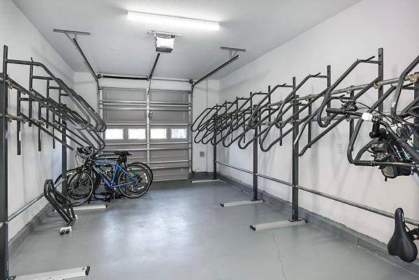 bike storage area at Avere Southside Quarter Apartments