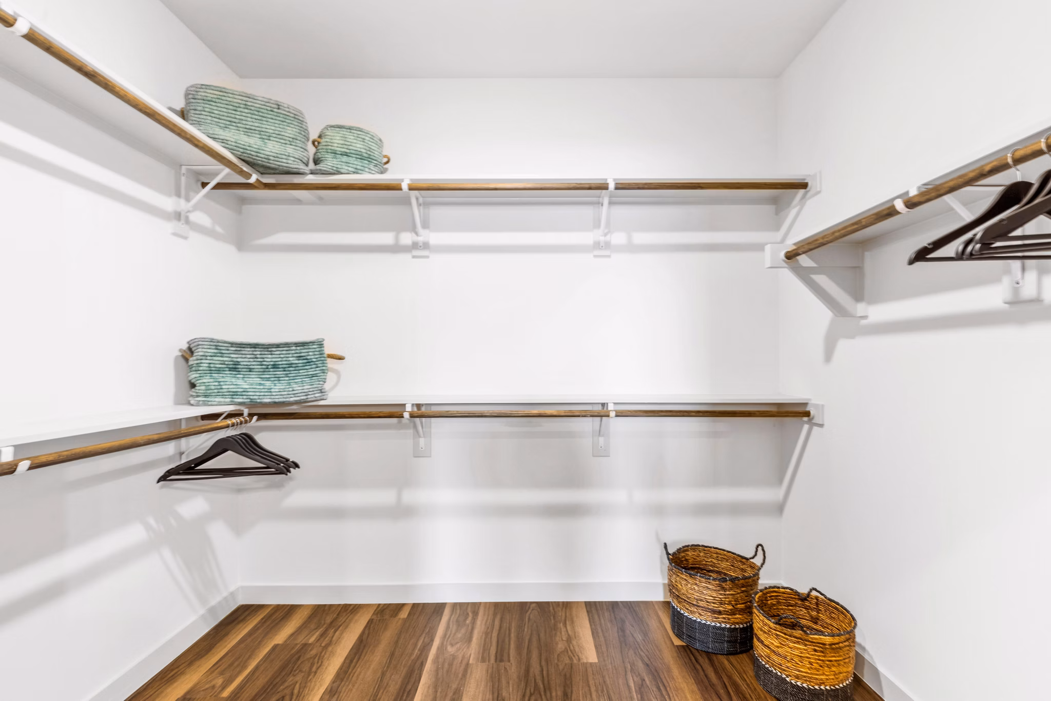 bedroom closet at Prose Frontier Apartments