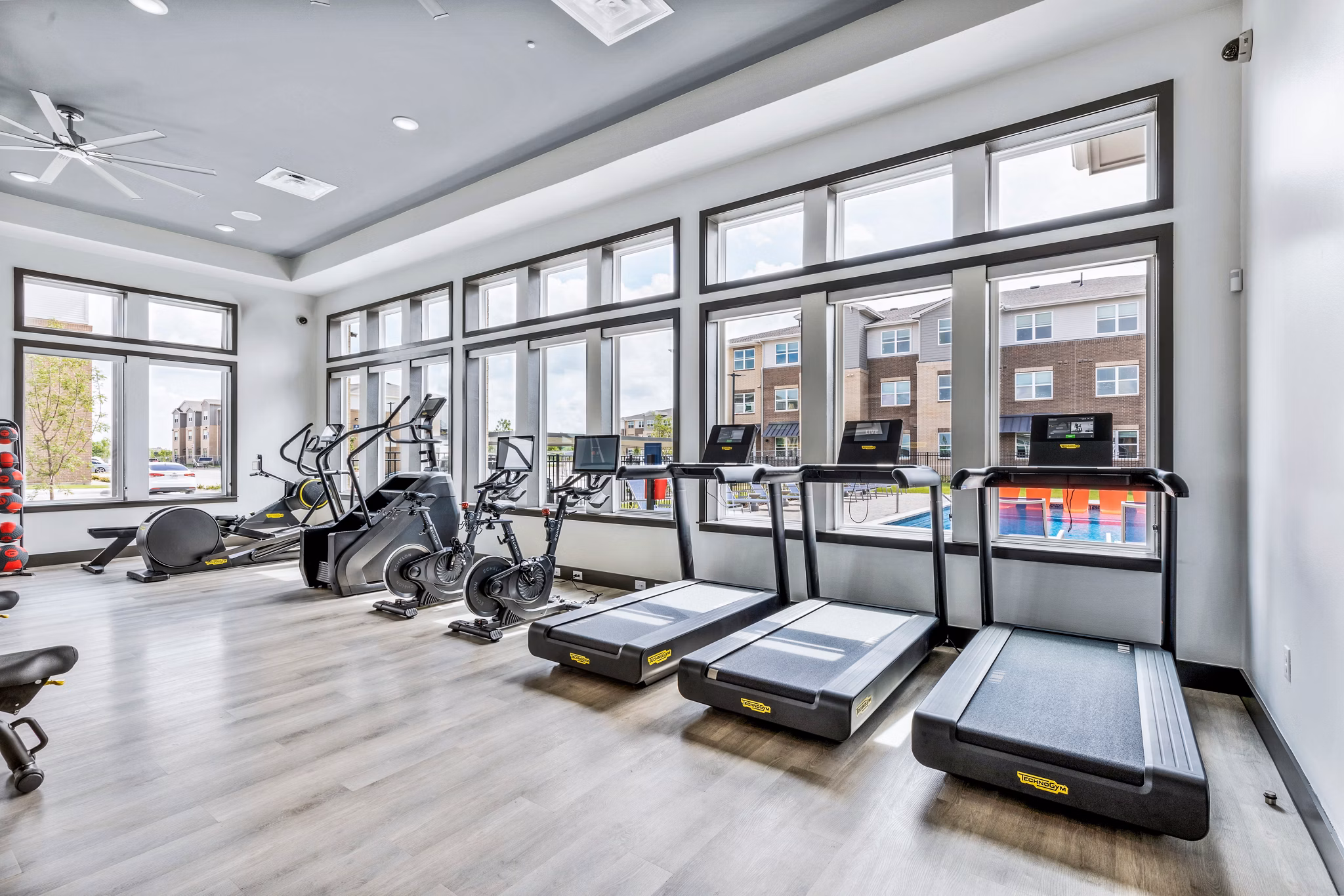 fitness center at Prose Frontier Apartments