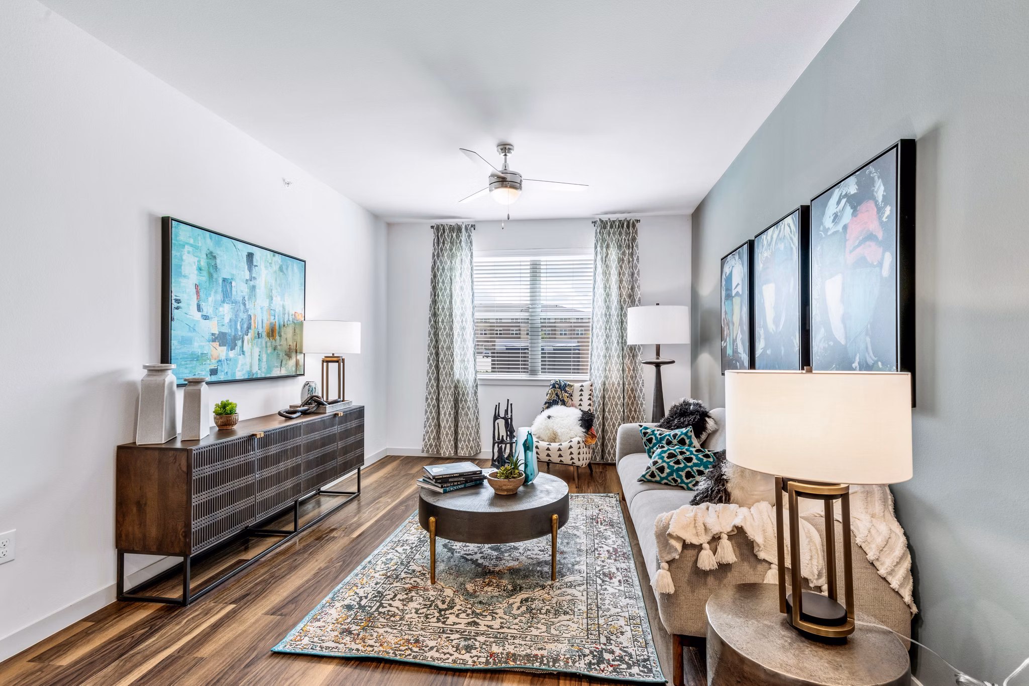 living room at Prose Frontier Apartments