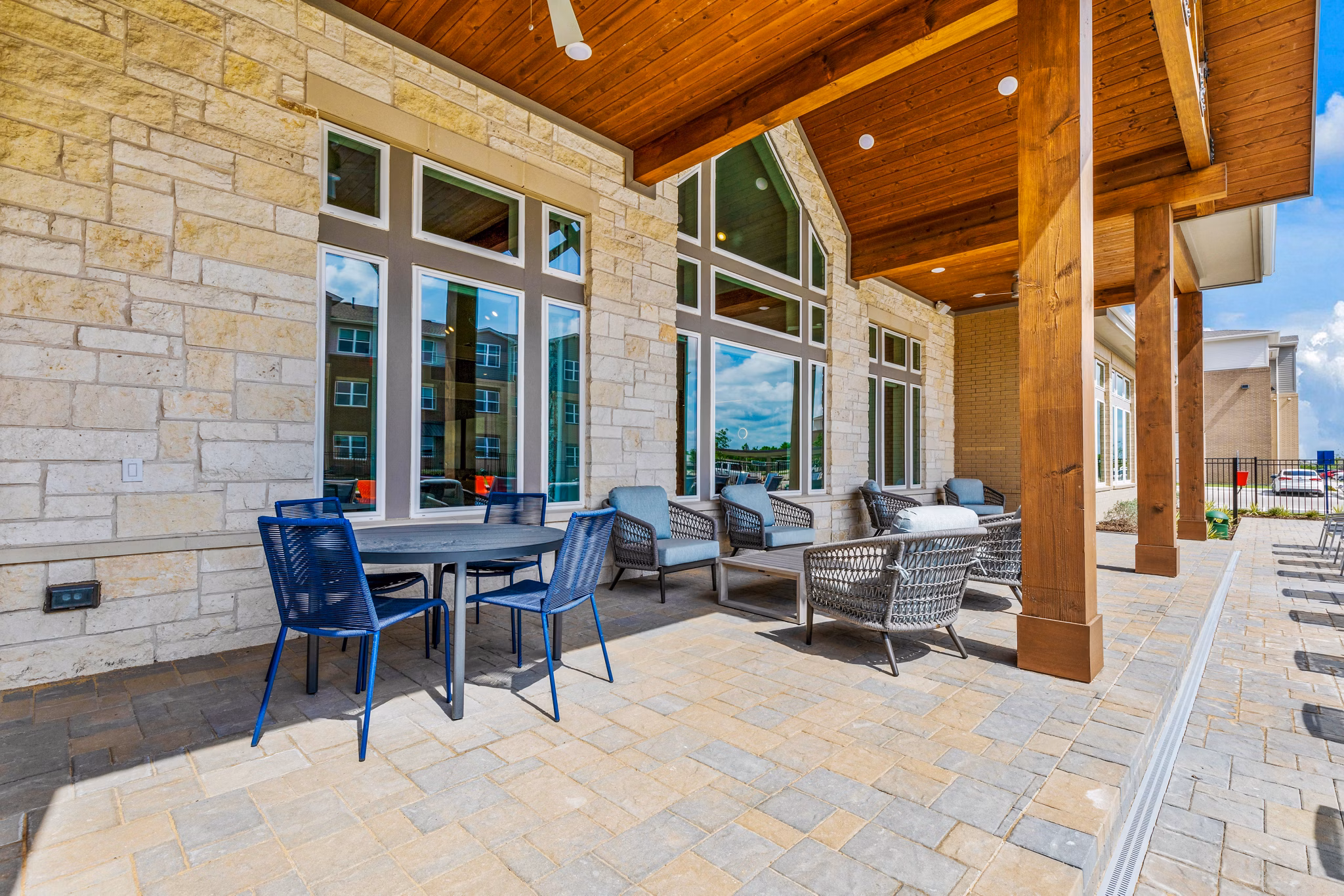 patio at Prose Frontier Apartments