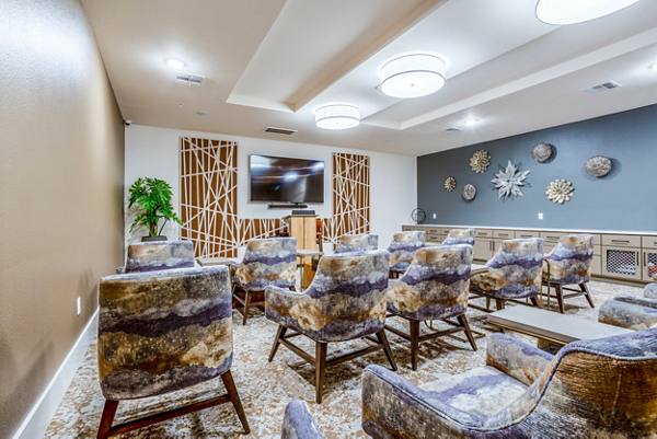 clubhouse theater at Larkspur at Shadow Creek Apartments