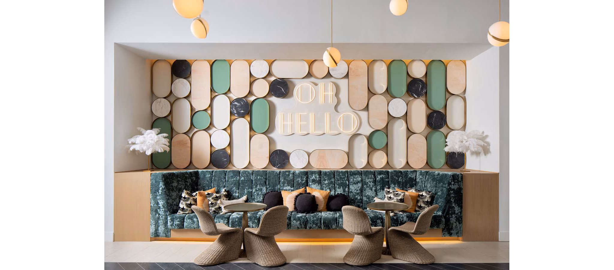 Modern clubhouse with stylish decor at Novel Midtown Tampa Apartments