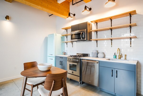 kitchen at 360 Wythe Apartments