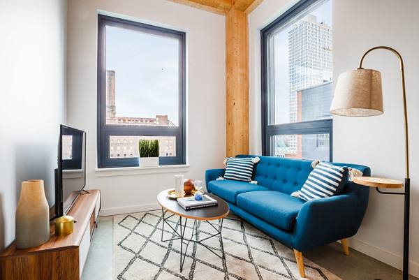 living room at 360 Wythe Apartments