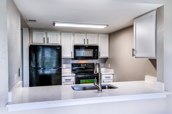 kitchen at Heron Lake Apartments