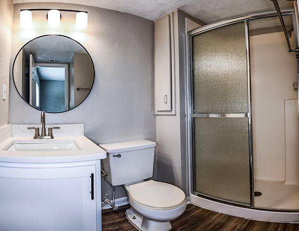 bathroom at The Vinyards Apartments
