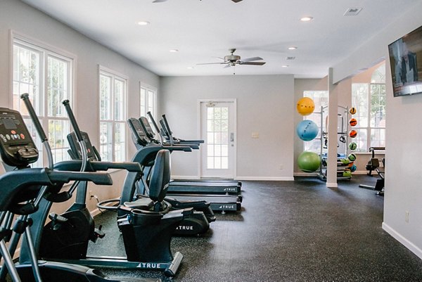 fitness center at 42 Magnolia + 5000 Forest Apartments