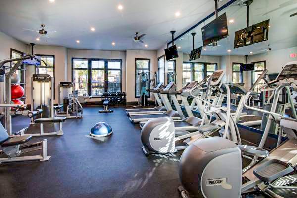 fitness center at Tapestry at Lake Park Apartments