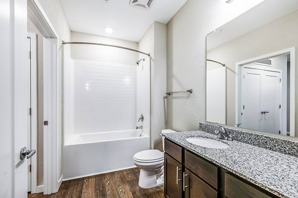 bathroom at Parkside at Avalon Park Apartments