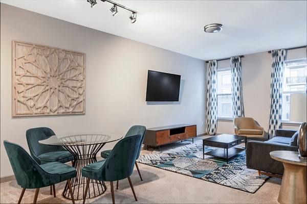 living room at Esplanade at National Harbor Apartments