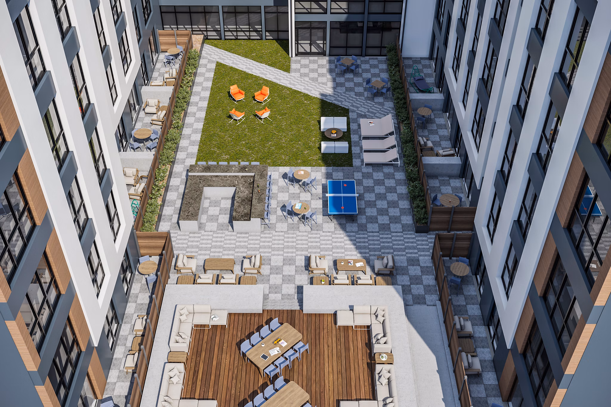 rendering at Motif Apartments