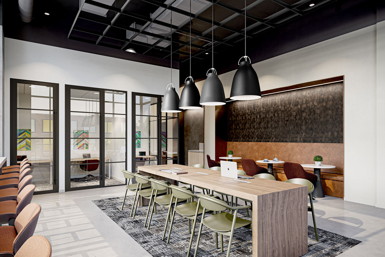 clubhouse at One Six Six Apartments