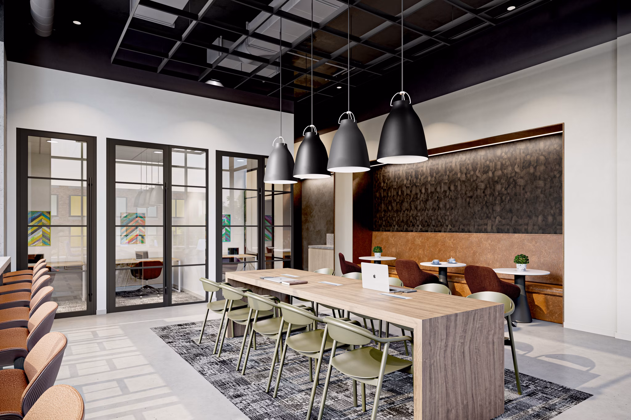 clubhouse at One Six Six Apartments