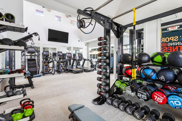 fitness center at The Reserve at Wescott Apartments
