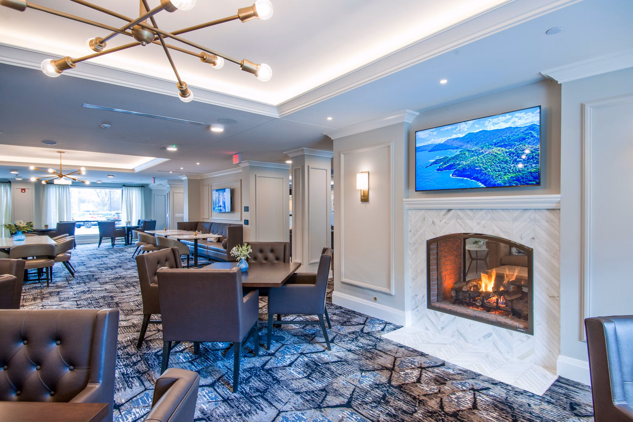 Avidor Glenview: Elegant clubhouse featuring modern furnishings and spacious design