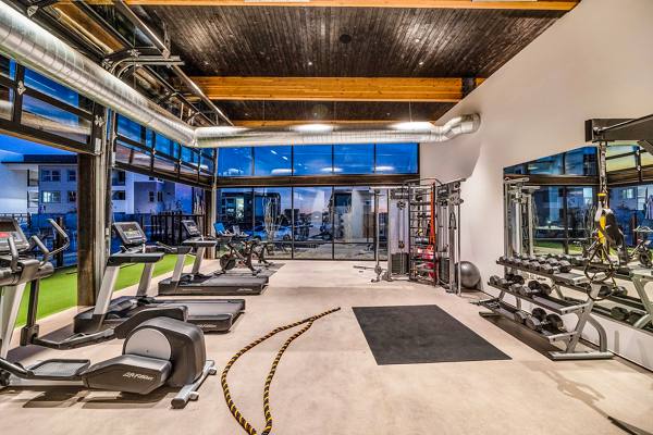 fitness center at The Premiere at Eastmark Apartments