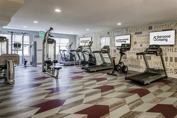 fitness center at Sherwood Crossing