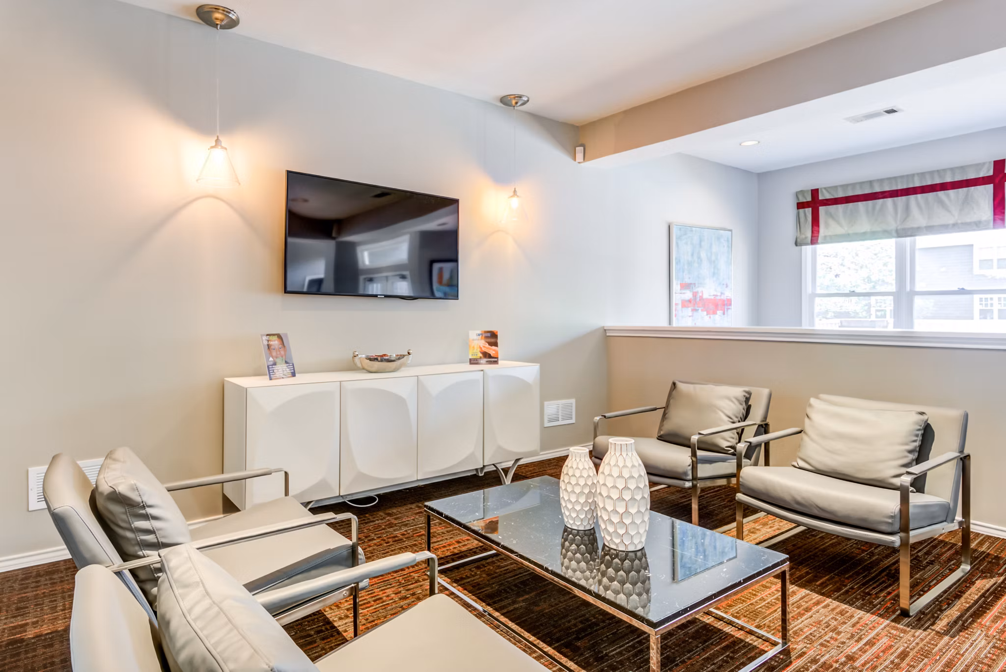 Elegant clubhouse with contemporary design at Avana Red Run Apartments