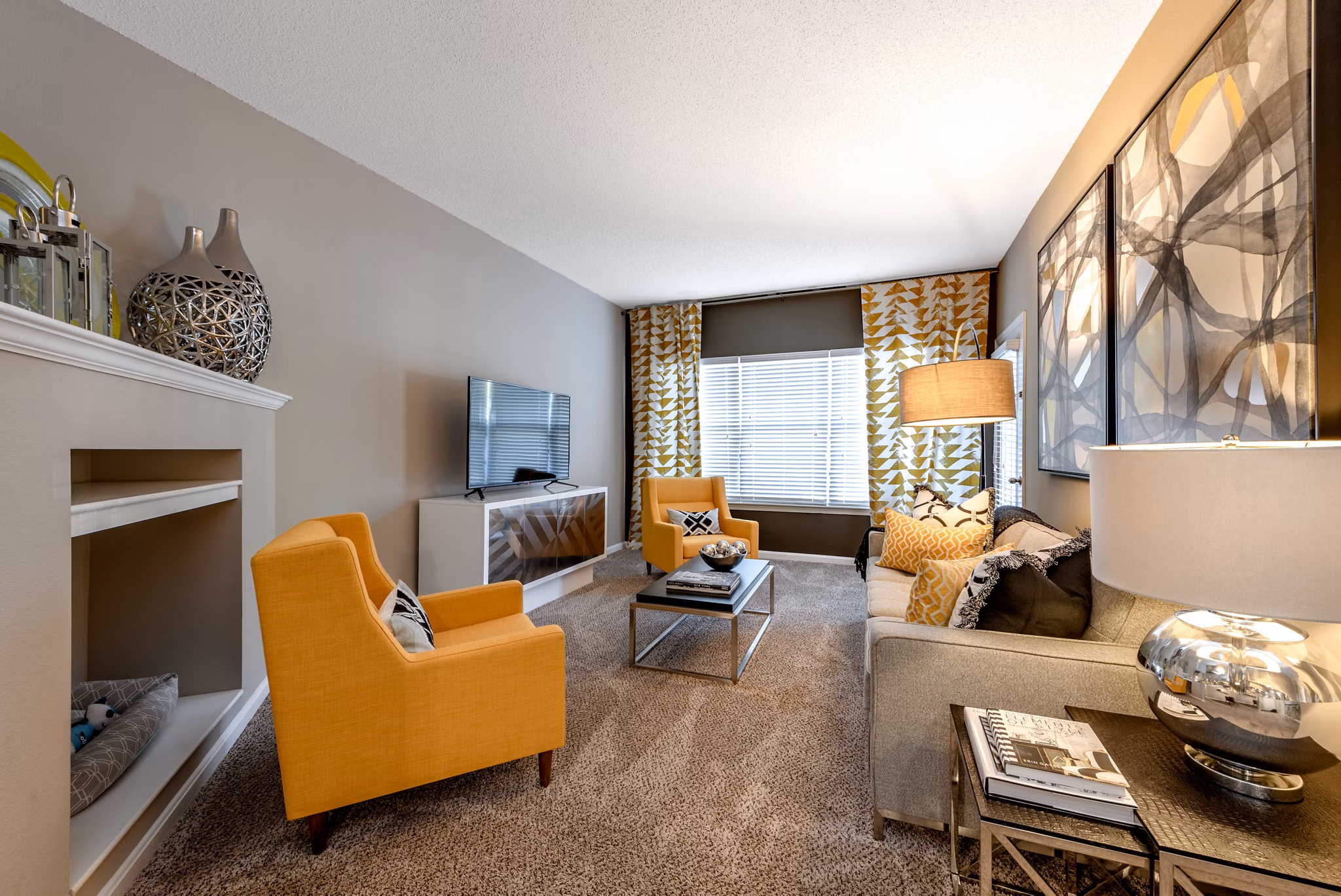Spacious living room featuring modern furnishings at Avana Red Run Apartments
