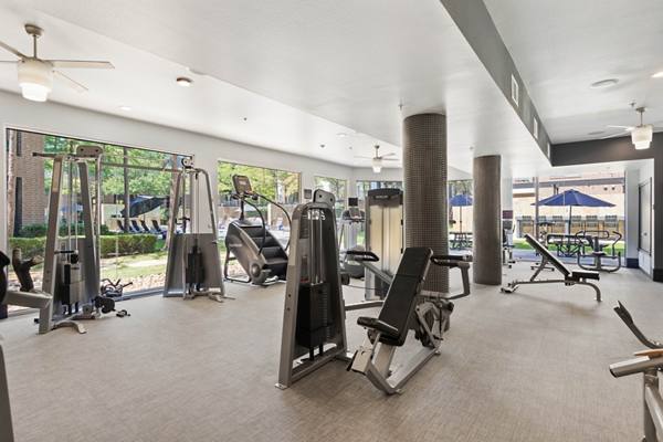 fitness center at Tribeca Apartments