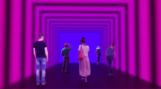 This is a rendering of The Portal To Flatland.