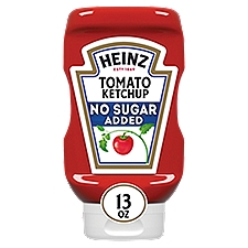 Heinz No Sugar Added Tomato Ketchup, 13 Ounce