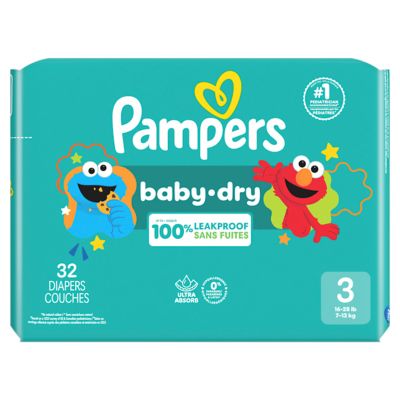 Pampers Bébé-Dry Couches - Taille 3 (6-10 kg) - 100 Couches