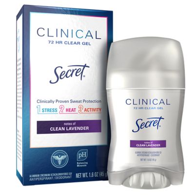 Secret Clinical Strength Clear Gel Clean Lavender Antiperspirant