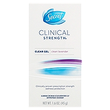 Secret Clinical Strength Clear Gel Clean Lavender Antiperspirant/Deodorant, 1.6 oz