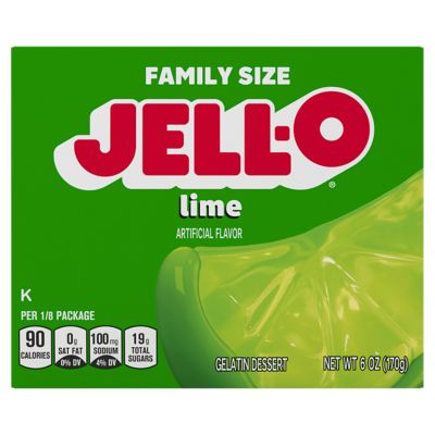 JellO Lime Gelatin Dessert, 6 oz
