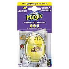 Mister Magic Refrigerator Odor Absorber with Natural Lemon Extract, 1.41 oz